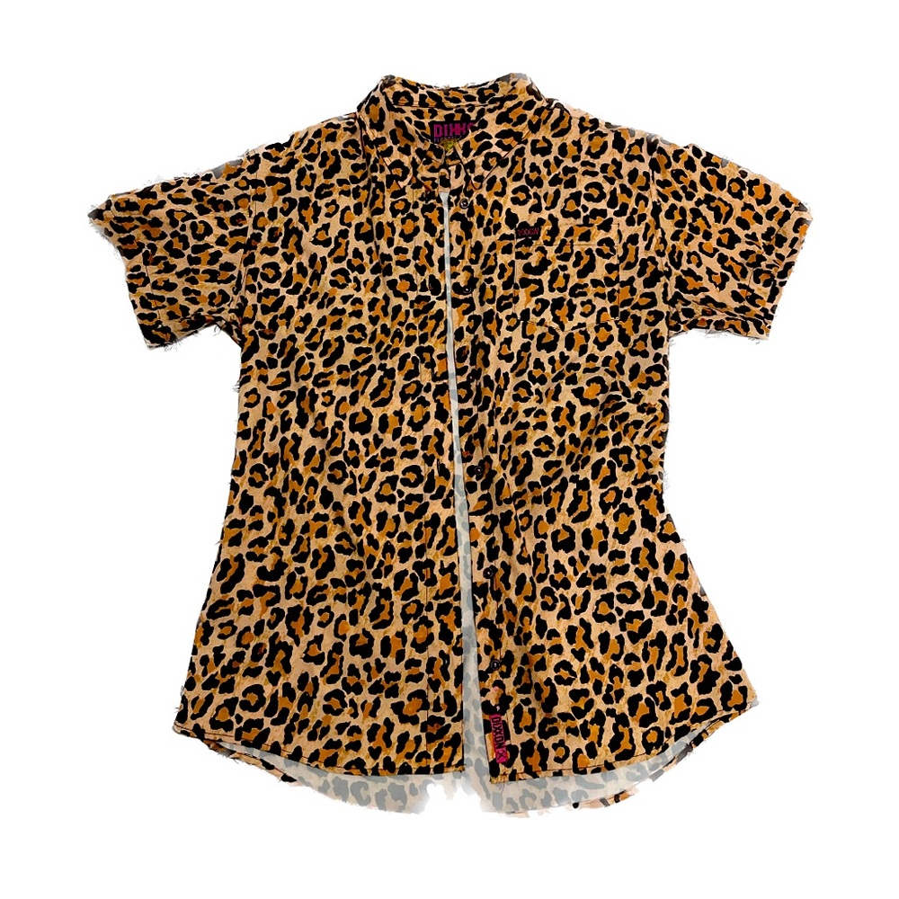 Dixxon cheetah button up top